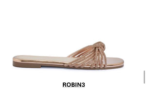 ROBIN3 LADIES SPARKLY GOLD SUMMER SANDALS