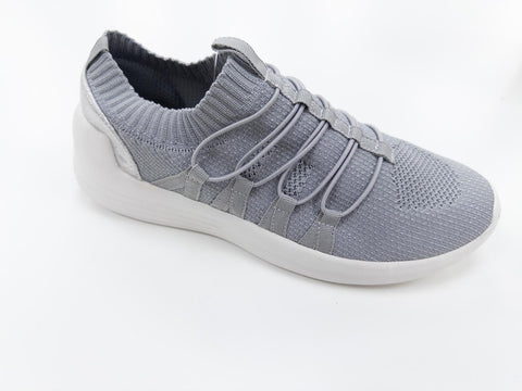 L752 Ladies Stretch Slip-On Casual Fleck Stretch Textile Trainers