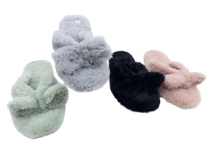 LS5001 LADIES BED ROOM FLUFFY SLIPPERS