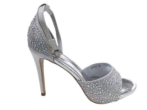 H20412 LADIES PARTY DIAMANTE HEELS