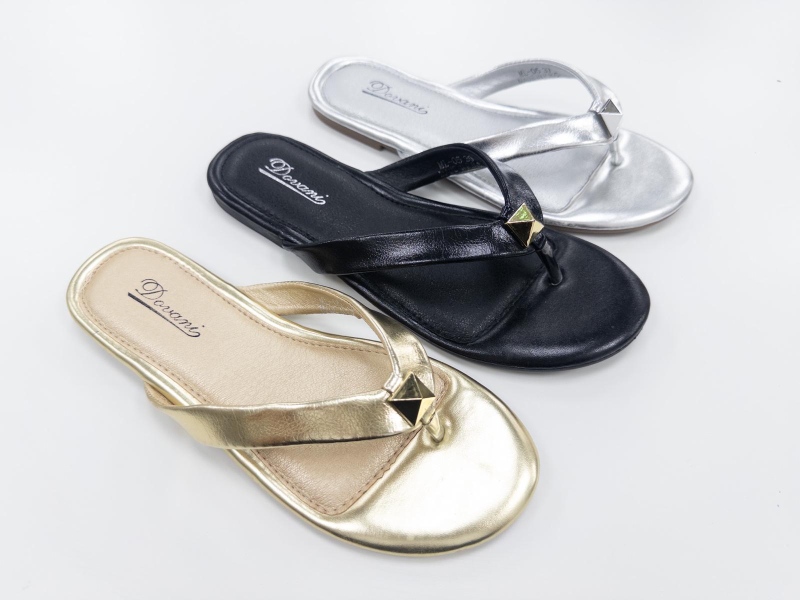 ML-05 LADIES SUMMER TOE POST SLIDERS/SANDALS