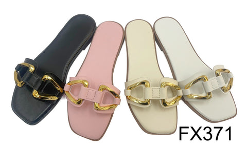 FX371 LADIES SUMMER SLIDERS/SANDALS