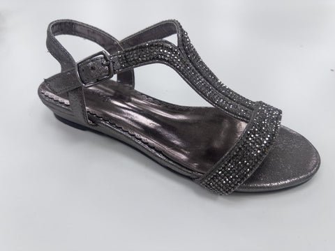 LSA-8064 LADIES SLIGHTLY LOW WEDGE PARTY SANDALS