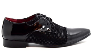 M-1053 MENS SMART SHINY PARTY LACE UP SHOES