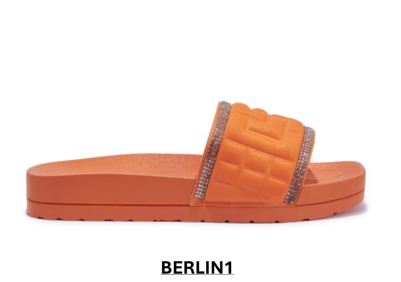 BERLIN1 LADIES ORANGE SLIPPER