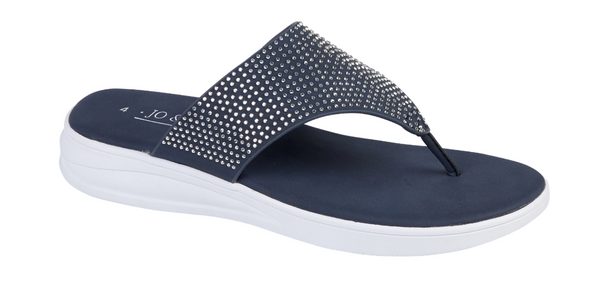 LADY WOMEN STONE COMFORT TOE POST LADIES SUMMER SANDALS