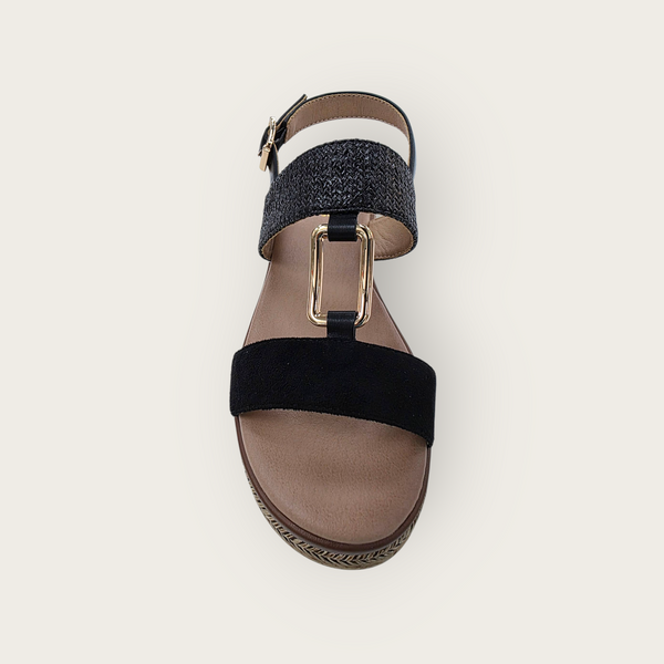 WOMEN S265 LADIES WEDGE PLATFORM BUCKLE SANDALS