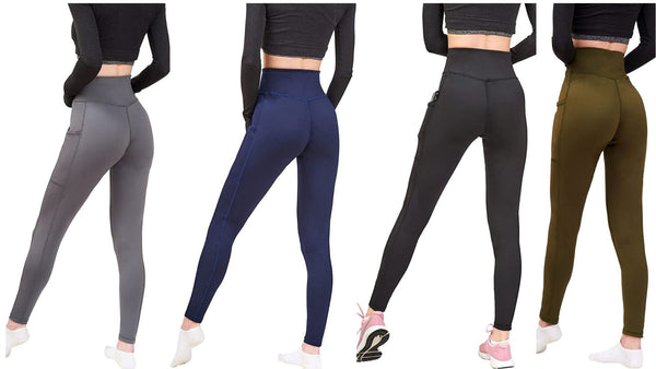 Rawage Women Leggings with Pockets for Women, Yoga Leggings Womens High Waisted Tummy Control, Women Sports Gym Leggings Yoga Pants