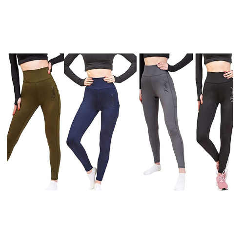 Rawage Women Leggings with Pockets for Women, Yoga Leggings Womens High Waisted Tummy Control, Women Sports Gym Leggings Yoga Pants