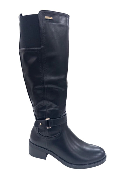 68178 LADIES BUCKLE DETAIL LONG LEG WINTER BOOT