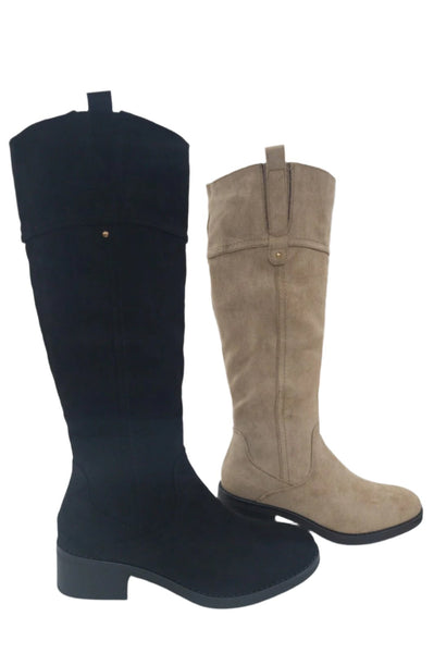 68180  Ladies Tab Pull Long Leg Winter Boots