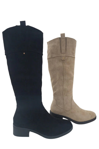 68180  Ladies Tab Pull Long Leg Winter Boots