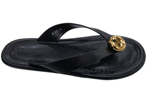 C-810 WOMEN TOE POST GOLD STUD LADIES SANDLAS