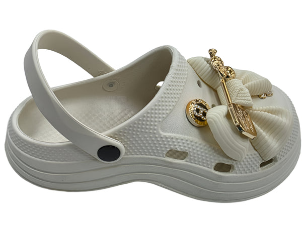 M-527 WOMEN BOW CLOGS LADIES SANDLAS