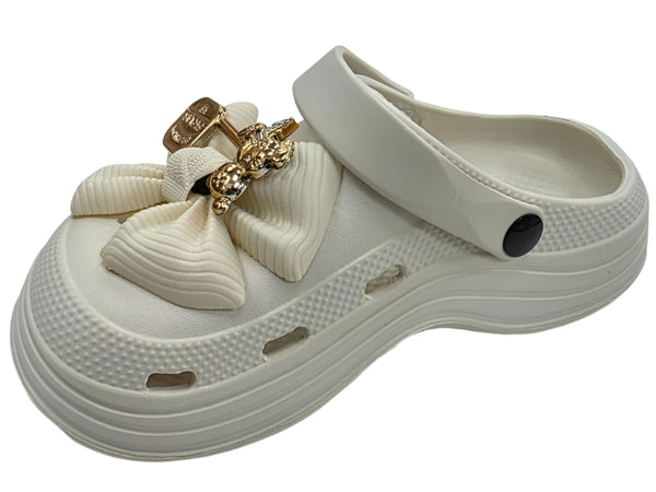 M-527 WOMEN BOW CLOGS LADIES SANDLAS