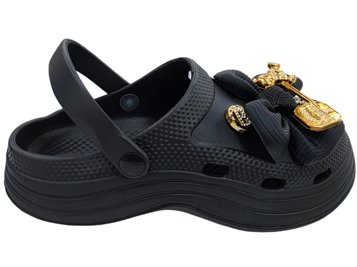M-527 WOMEN BOW CLOGS LADIES SANDLAS