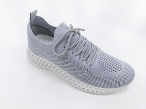 JDB-02 LADIES GREY LIGHT WEIGHT LACE UP EVERYDAY TRAINERS