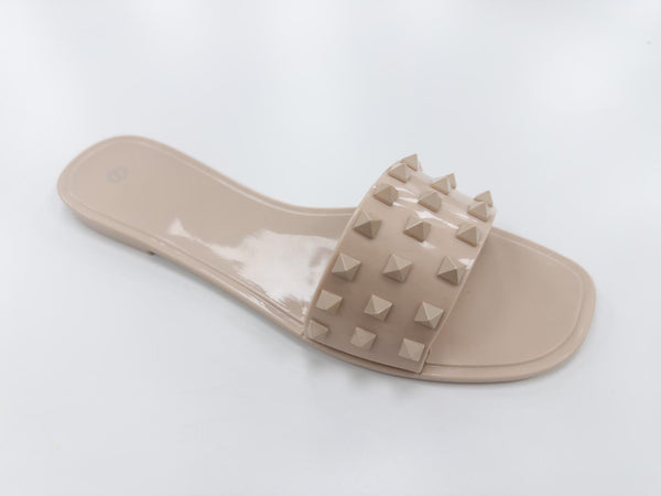 LS3962 LADIES JELLY PYRAMID SLIDERS