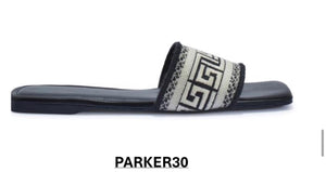 PARKER 30 LADIES BLACK SUMMER SLIPPERS