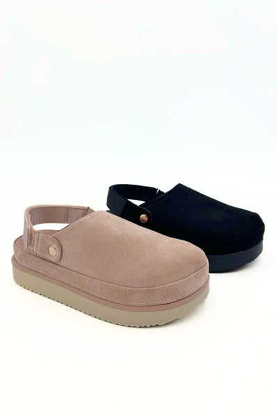 DM807 Ladies Platform Clog with Velcro Backstrap