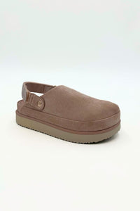 DM807 Ladies Platform Clog with Velcro Backstrap