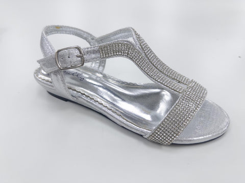 LSA-8064 LADIES SLIGHTLY LOW WEDGE PARTY SANDALS