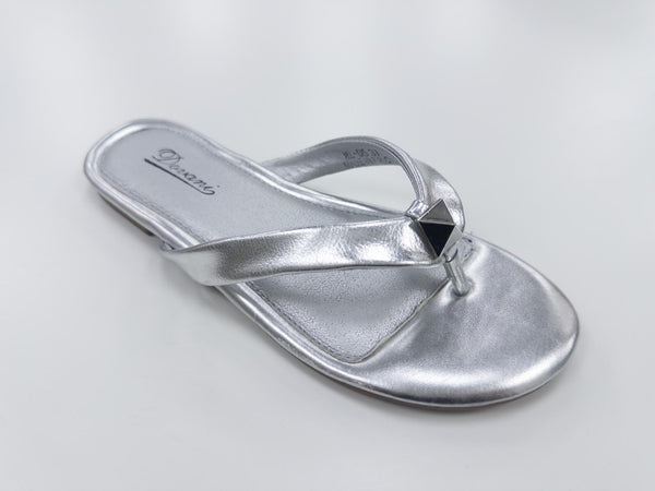 ML-05 LADIES SUMMER TOE POST SLIDERS/SANDALS