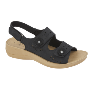WOMEN GRENADA LADIES BLACK  SUMMER SANDALS