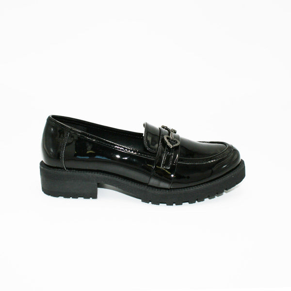 IR5781 BLACK BTS METAL TRIM LOAFER