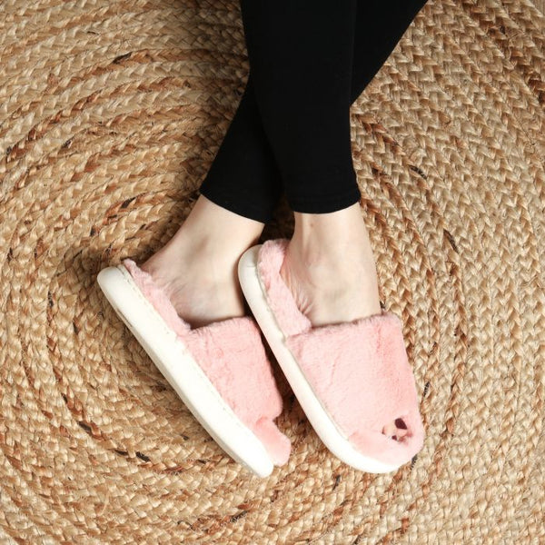 LS8778 LADIES PINK SINGLE STRAP SLIPPER