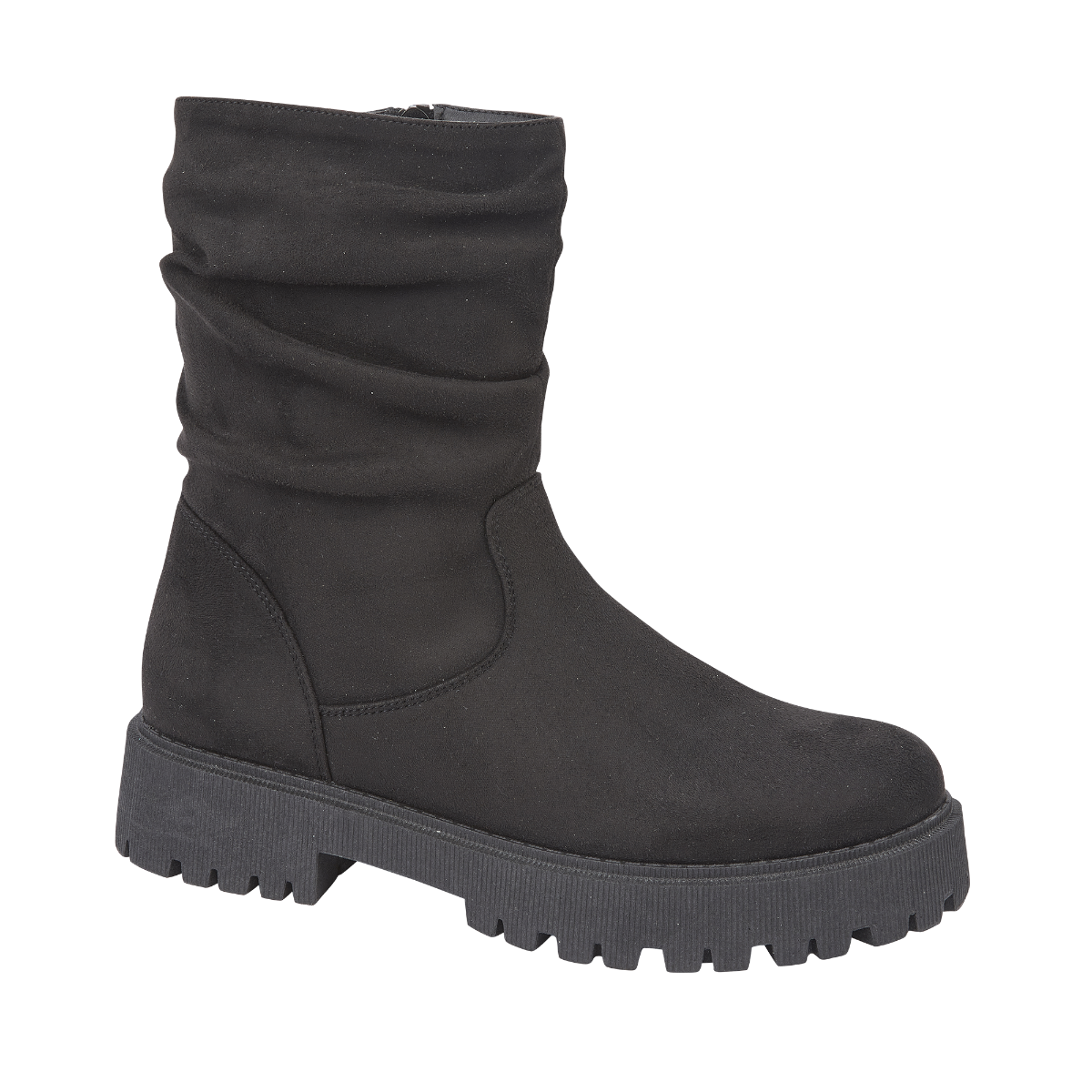 LUISA Ladies ankle slouch boot on chunky outsole winter boots