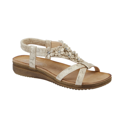 NAPOLI GOLD LADIES SUMMER SANDALS