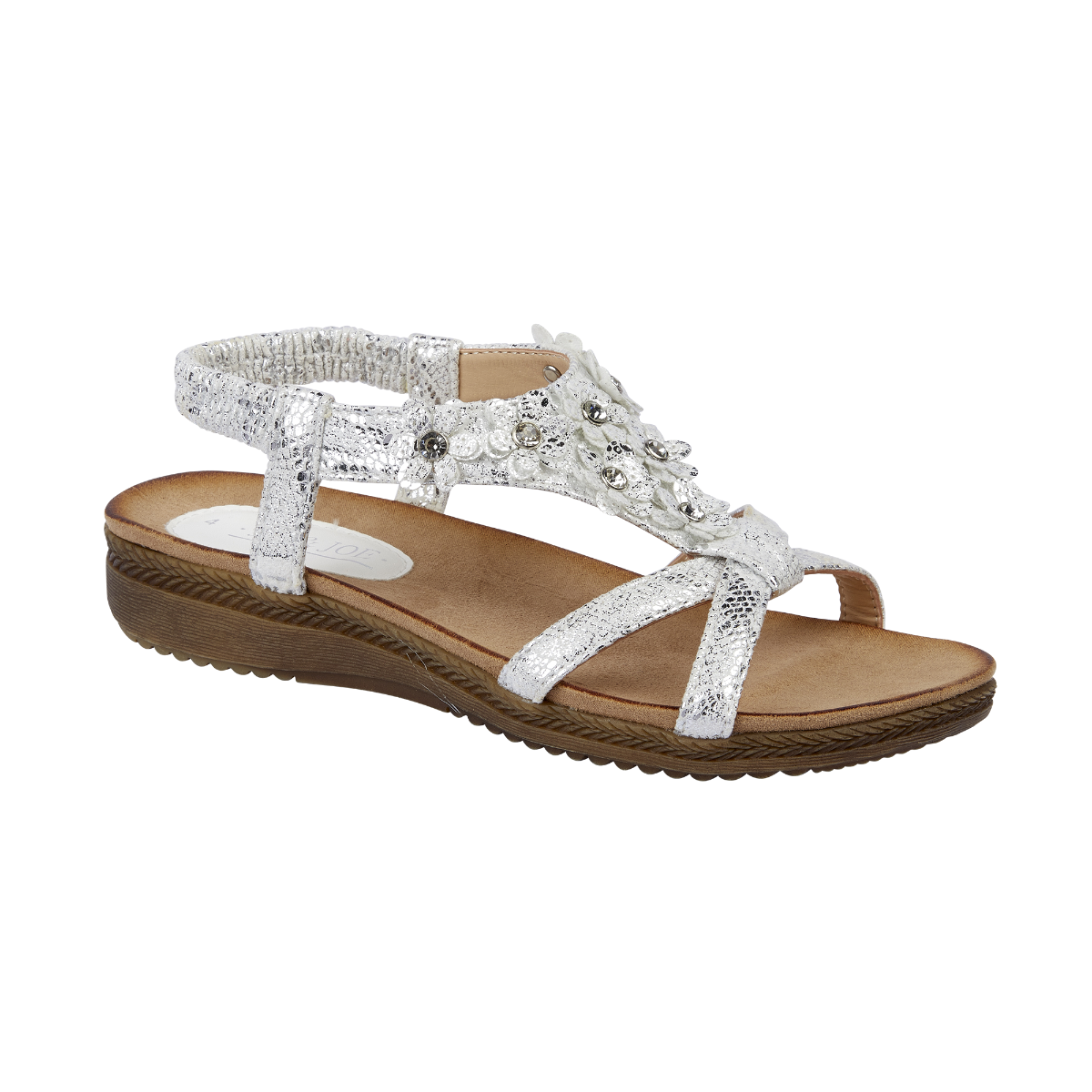 NAPOLI SILVER LADIES SUMMER SANDALS