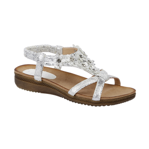 NAPOLI SILVER LADIES SUMMER SANDALS