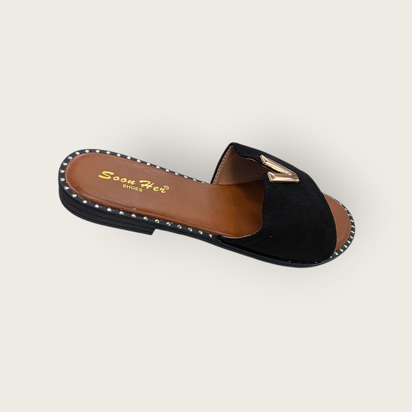 Women HXD-23 Ladies Slip On Mule Sandals