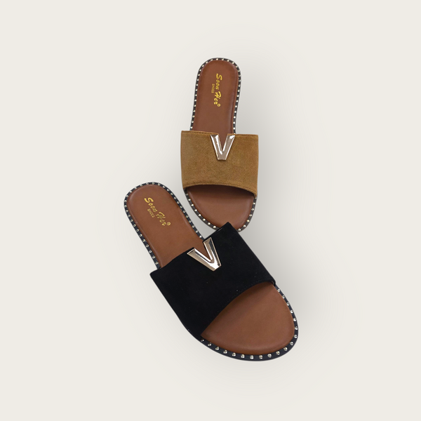 Women HXD-23 Ladies Slip On Mule Sandals