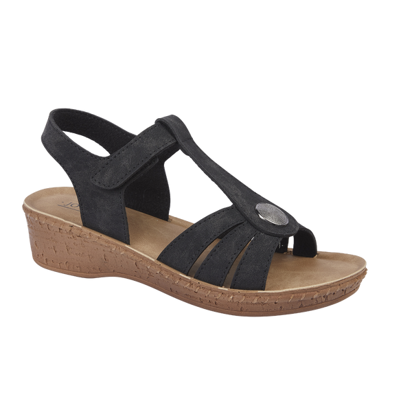 ST KITTS BLACK LADIES SUMMER SANDALS