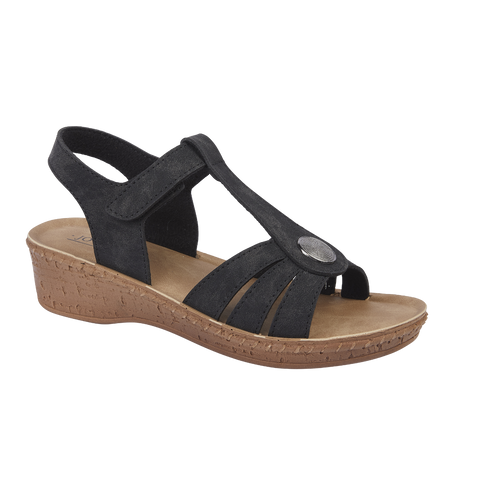 ST KITTS BLACK LADIES SUMMER SANDALS