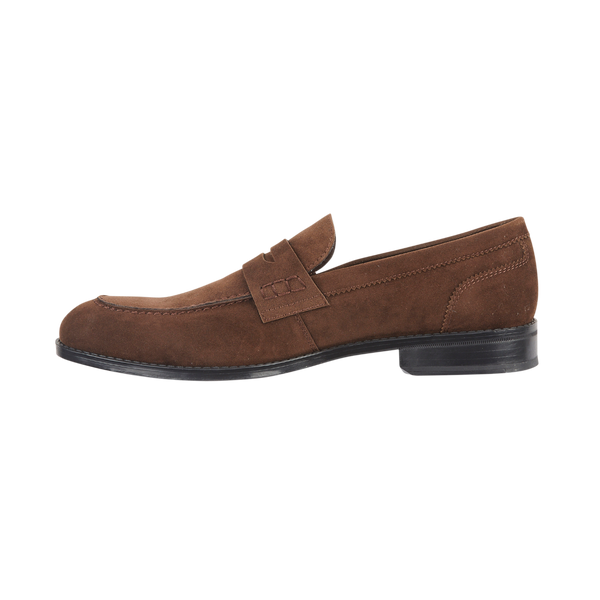 WOODSTOCK -  MENS slip on loafer with saddle.