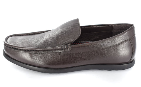 MEN'S BROWN DRIVING LEATHER SLIP ON SHOES