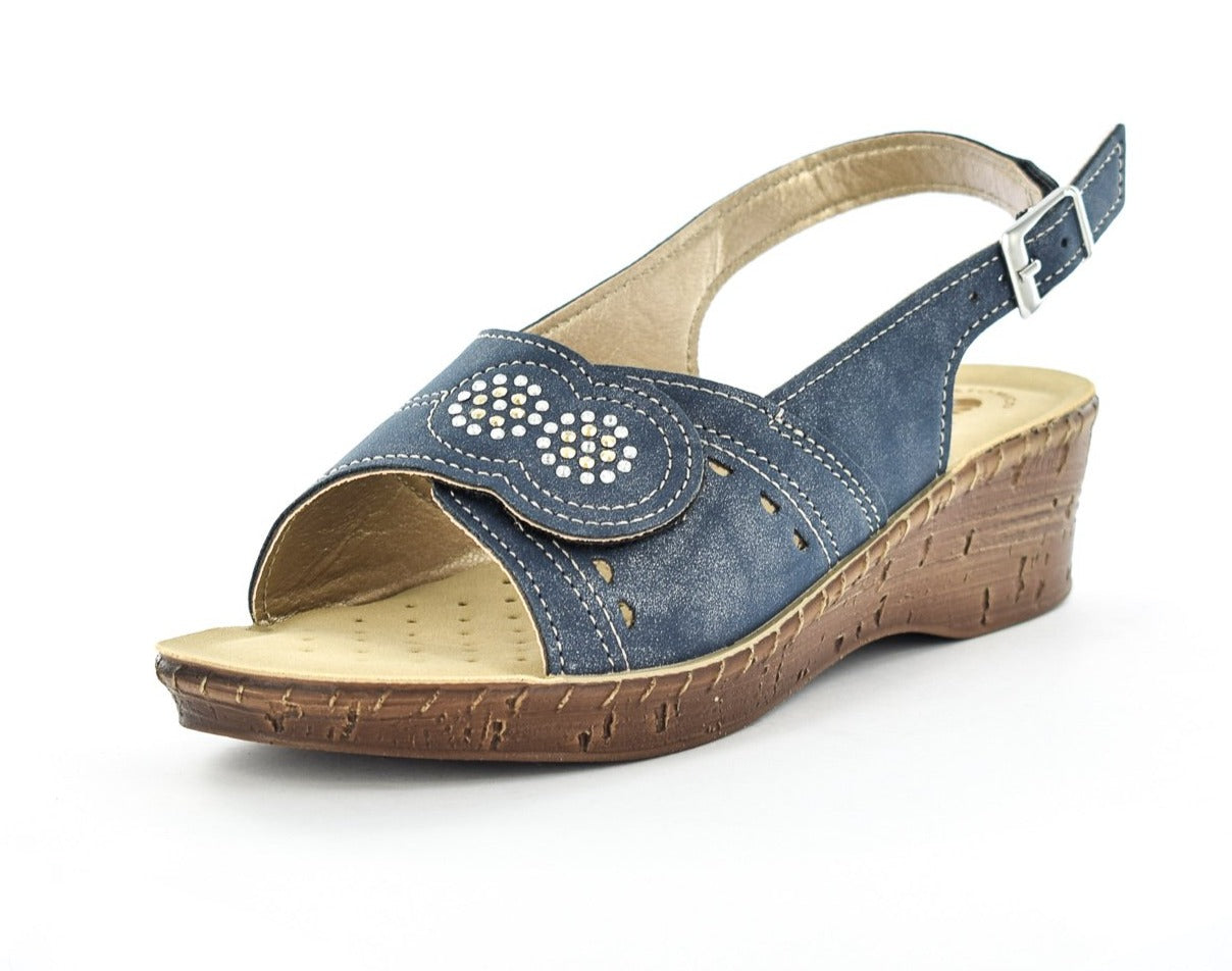 Ladies low wedge hot sale sandals uk