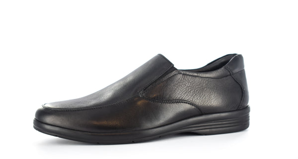 Mens Black Genuine Leather Casual/Formal Slip On Shoes