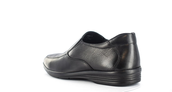 Mens Black Genuine Leather Casual/Formal Slip On Shoes