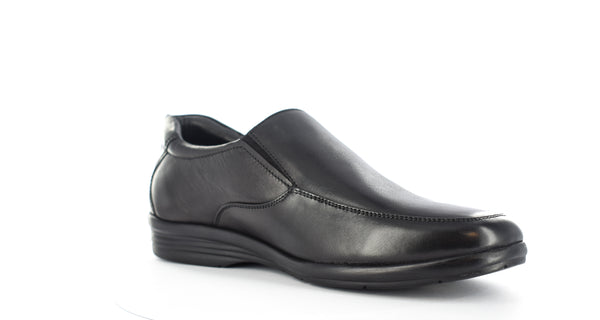 Mens Black Genuine Leather Casual/Formal Slip On Shoes