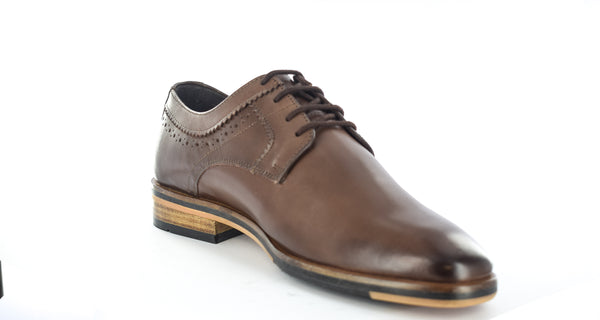 Mens Orignal Leather Formal Laceup Shoes Brown