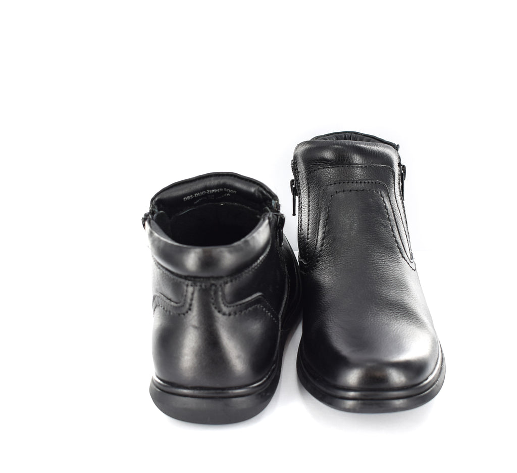 Mens black best sale zip boots uk