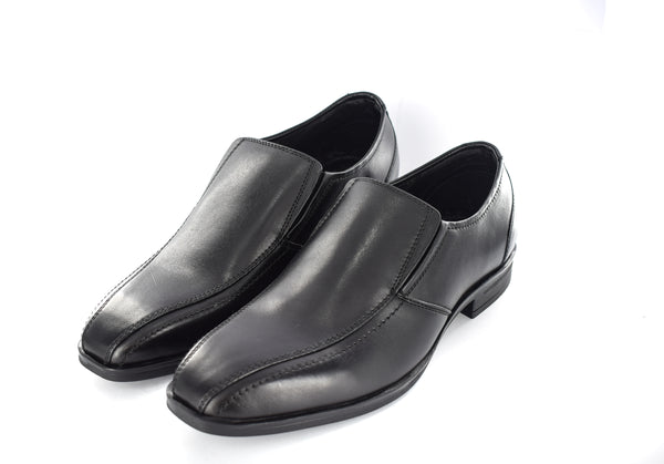 Mens Black Genuine Leather Casual/Formal Slip On Shoes