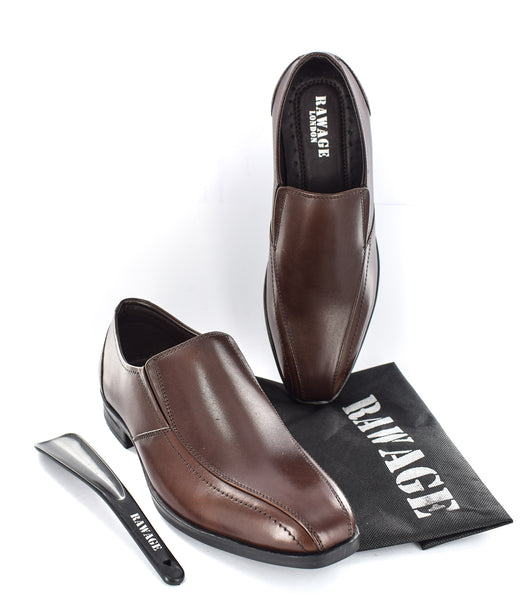 Mens Brown Genuine Leather Casual/Formal Slip On Shoes