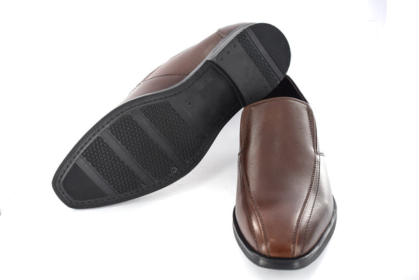 Mens Brown Genuine Leather Casual/Formal Slip On Shoes