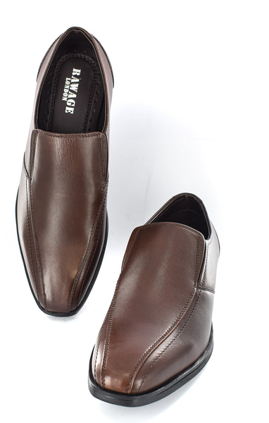 Mens Brown Genuine Leather Casual/Formal Slip On Shoes